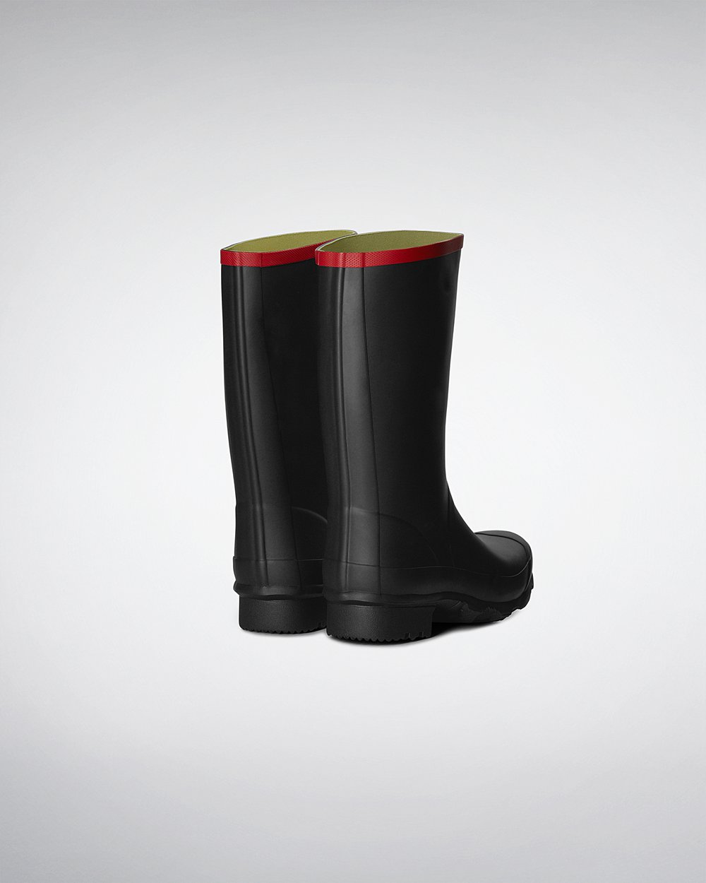 Womens Hunter Argyll - Short Rain Boots Black - 8639-ROKIC